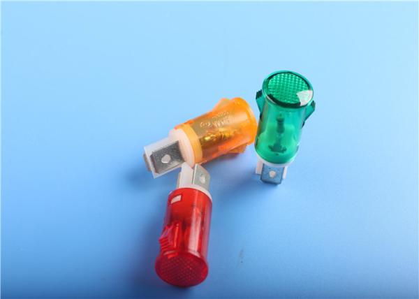 Quality Illuminated 120 Volt Neon Pilot Light , Miniature Led Indicator Lamps Panel Mounted for sale