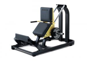 Square Tube Hammer Strength Calf Raise Machine Seated Type With Steel Frame