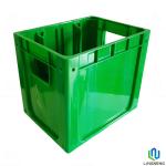 Collapsible Stackable Storage Crates Plastic Bottle Crates Logo Customized