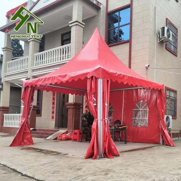 Aluminum Alloy Frame Party Pagoda Event Tent 13 x 13ft Red Color