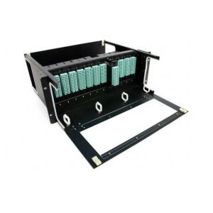 19 Inch Network Cable MPO Patch Panel , 3pcs MPO Casstte Module