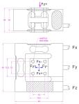 Small 3D force sensor 10N 20N 50N 100N 3D load cell force transducer