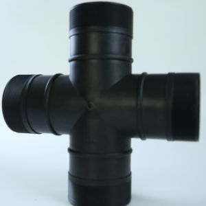 China Customizable Irrigation Pipe Tee For Drip Irrigation Cross Way on sale