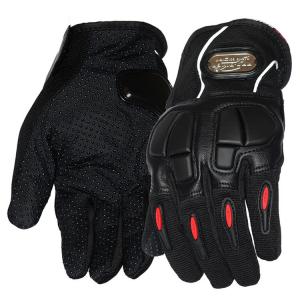 China Women Motorcycle Gloves Sport Racing Leather Riding Gloves With Reflective Stripe wholesale