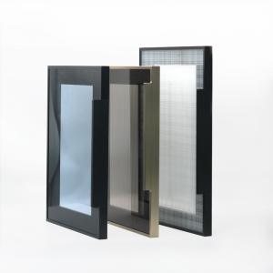 China Customized Sizes Aluminium Frame Sliding Glass Door Window For Wardrobe Hardware wholesale