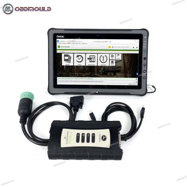 Quality John Deere EDL V3 Adapter Agricultural Tractor Loader Construction Diagnostic Tool Kit with Getac F110 Tablet for sale
