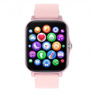 China 1.69 Inches Womens Waterproof Smart Watch , Y20 Smart Watch Pink Color wholesale