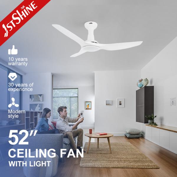 Quality DC Motor 52 Inch ABS Blade Ceiling Fan with LED Light and Energy Saving Function for sale