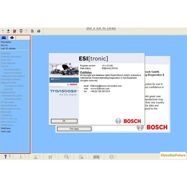 BOSCH ESI 2014 Q1 Version ( Tronic ) Automotive Diagnostic Software Multi