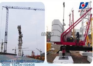 QTK20 Fast Self Erecting Tower Crane 2t Load 24.5m Working Jib 820kg Tip load