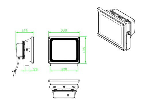 Super Brightness LED Floodlight 30W 2310 Lumen Waterproof IP65