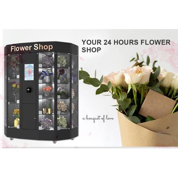 60HZ FCC Secure Bouquet Vending Machine 18.5 Inch With Wide Variety Of Flowers