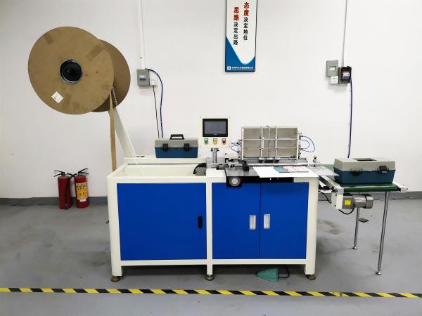 Quality A4 Notebook Semi Auto Double Twin Wire Binding Machine MF-SDM520 for sale