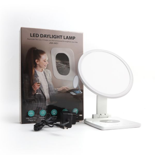 049 Kilogram Customizable Logo Wireless Charging Function Lamp 10000 Lux Led Daylight Sad Light Therapy Lamp Depression