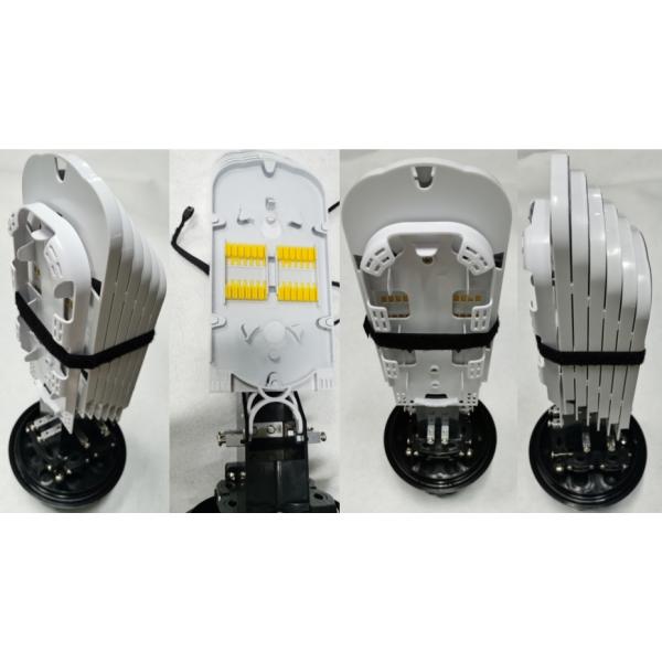 144 Cores Heat Shrinkable Sealing Fiber Optic Splice Closure 3 In 3 Out FTTH Dome Type Fiber Optic Joint Closure