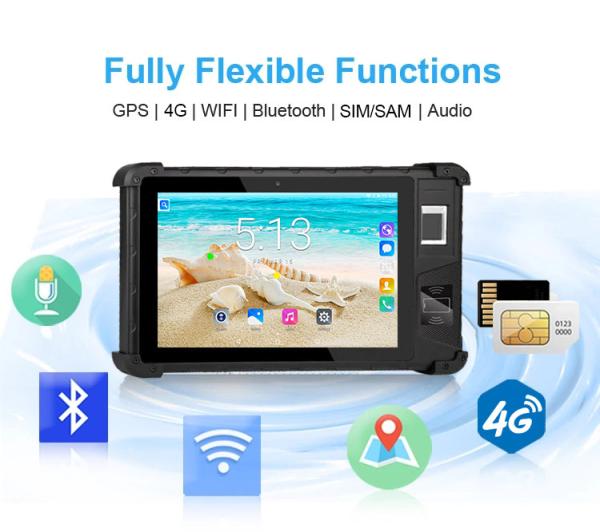 Quality HF-FP08 Touch Screen Rugged Waterproof Handheld Terminal PC with Fingerprint Reader for sale