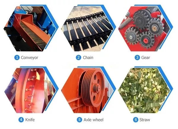 Automatic Feeding Silage Chaff Cutter Straw Crusher Forage Hay Cutter For Animal Feed Processing