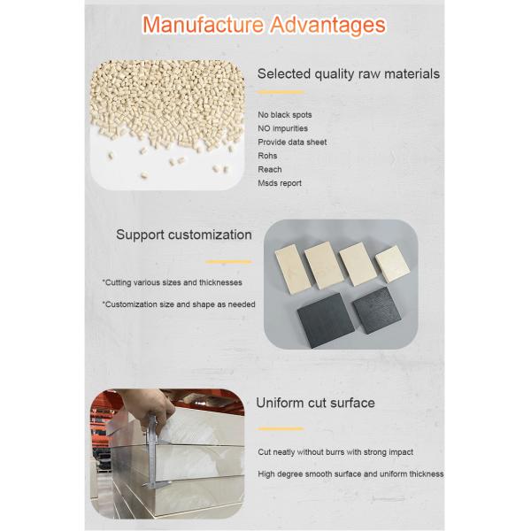 OEM PPS Polyphenylene Sulfide Sheet High Temperature Resistant