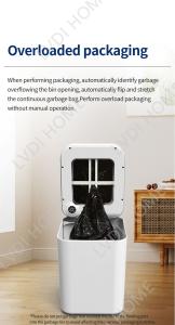 20l Smart Motion Sensor Automatic Lid Trash Can Smart Waste Bin Motion Sense Activated Trash Cans
