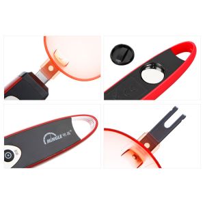 Silver Digital Measuring Spoon , Kitchen Spoon Scale With Replaceable Heads