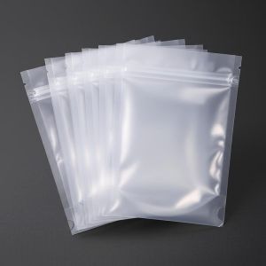 Custom Zip Lock Pouches Plastic Bags For Dental Floss Packaging Featuring