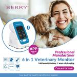 Veterinary Patient Monitor with One-Button Design for Easy Operation Pulse Rate
