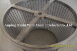SS 316L Wedge Wire Sieve Filters / Rotating Drum Screen For Separator