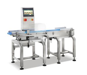Biscuit Package In Line Checkweigher Conveyor With Rejector SUS304 Material