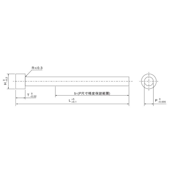 Punch Sleeve Straight Injection Mould Ejector Pins For Plastic Molds SKH-51 HRC59°-61° 15days to worldwide
