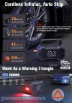 12V Type-C Input UltraSafe Jump Starter with LED Light and Temperature