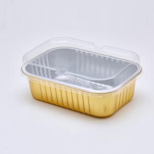 China 680ml Foil Food Container With Lids Mini Disposable Ramekins For Souffle Pudding wholesale