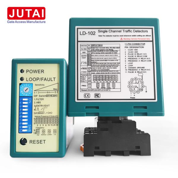 Quality Single Channel Vehicle Loop Detector With 12-24VADC For Parking Barrier Gate Safety for sale