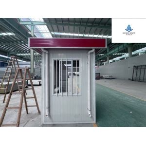 Customizable Mobile Steel Security Booth Durable Aluminum Window Included
