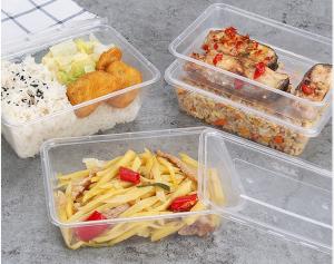 China Stackable BPA Free Food Container Disposable Plastic Microwavable With Lid wholesale