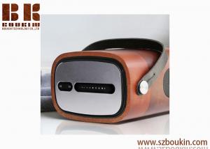 Portable Wireless Bluetooth Speaker with Hands-Free Voice Control,Multi-Room Play,Stream Online Music(Wood Rhythm)