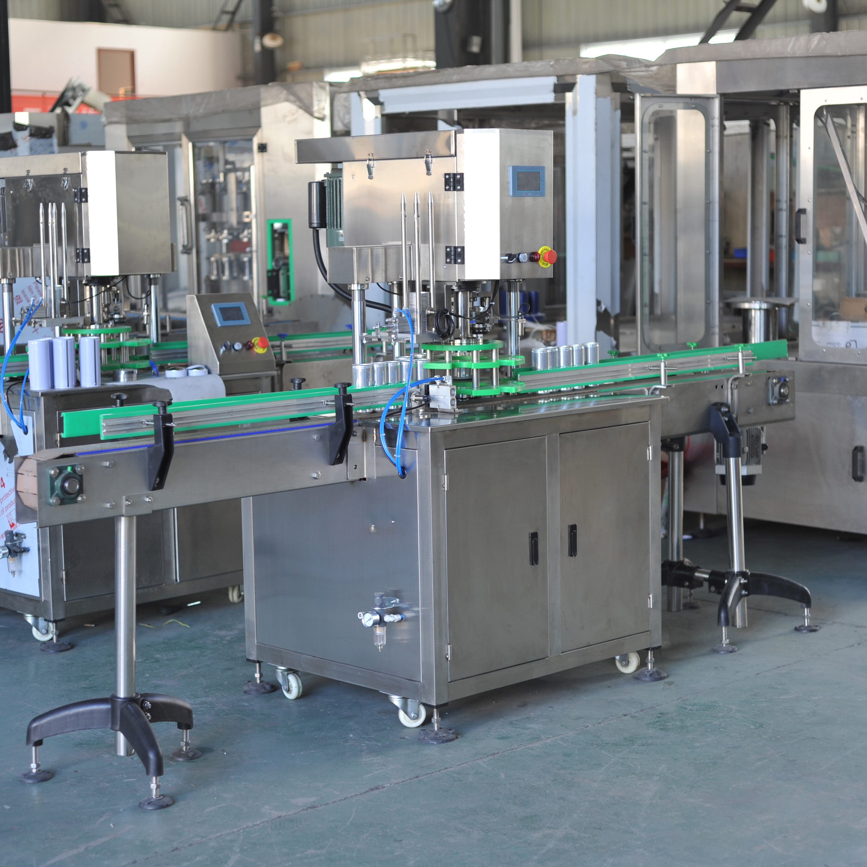 3000CPH Single Head Automatic Canning Machine Automatic Can Sealer