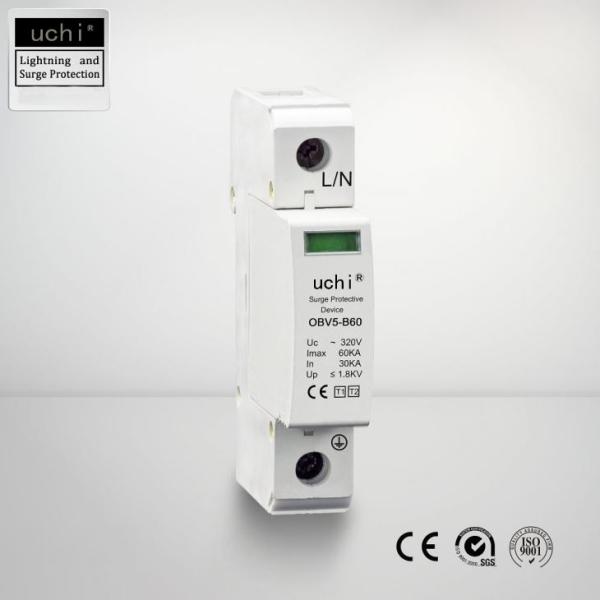 Quality 275V Type 1+2 Surge Protector , Ac Spd 4 Pole Remote Alarm Interface for sale