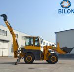 Yunnei Engine Backhoe Loader , 76KW Front Loader Tractor
