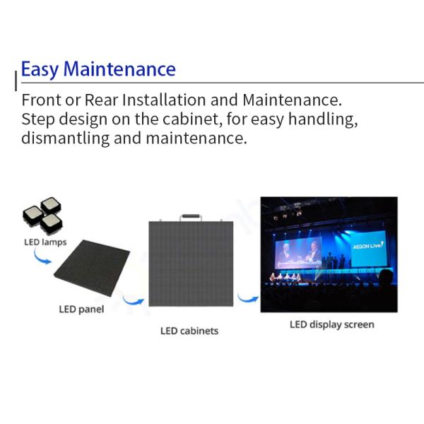 Immersive Design Rent LED Video Wall Adjustable Color Temperature
