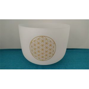Chakra frosted quartz singing bowl 6inch to 24inch