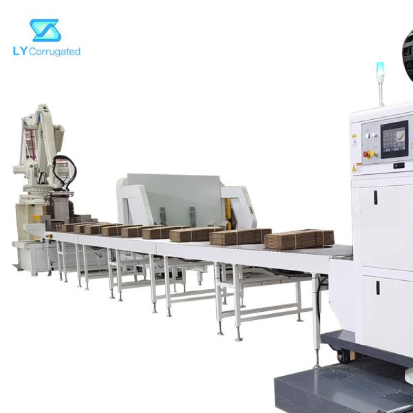 Quality Intelligent Stacking Palletizer Arm Robot System For Corrugated Carton Box for sale