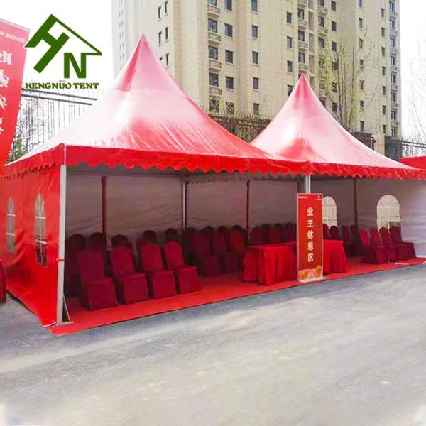 Aluminum Alloy Frame Party Pagoda Event Tent 13 x 13ft Red Color
