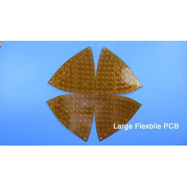 Large FPC (Flexible Printed Circuit PCB) Built on Polyimide with Yellow Coating and Immersion Gold for LED Lighting