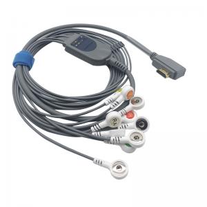 China ECG 10 Lead 1.1m Ecg Wires For Smart Holter Recording System HDMI connector on sale