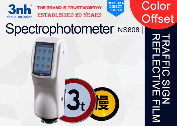 Quality TFT 3.5 Inch Color Matching Spectrophotometer NS808 for traffic road sign marking line colour measurement for sale