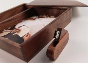 China Customized Wedding Album Presentation Box , Wooden Photo Keepsake Box wholesale