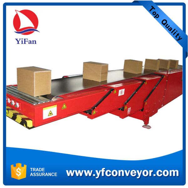 Quality 40ft Container Loading Unloading Telescopic Belt Conveyor with Hydraulic Lift for sale