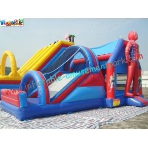 China ISO Popular Spiderman Combo Inflatable Bouncer Slide For Pool wholesale