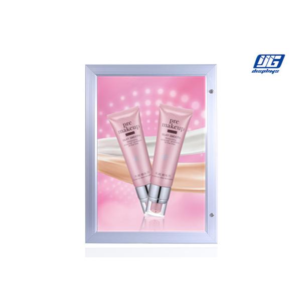 Waterproof LED Advertising Boards Door Open Lockable Silver Frame Silk - Screen Printing LGP