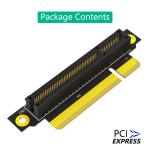 Reverse 90 Degree PCI-E 3.0 8X Slot To PCIe X8 Adapter Riser Card For 1U Server